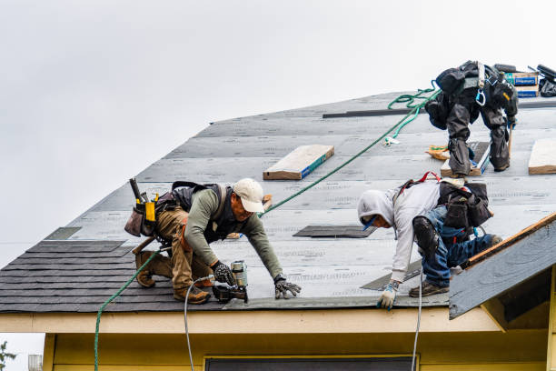 Professional Gutter Installation technician working in South Charleston, OH